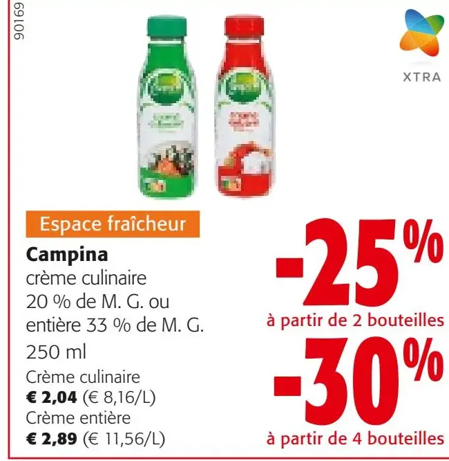Offre: crème culinaire
