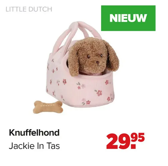 Aanbieding: Knuffelhond Jackie In Tas