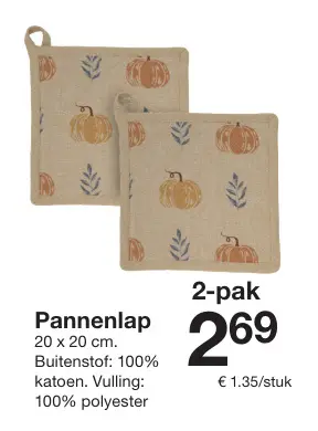 Aanbieding: Pannenlap