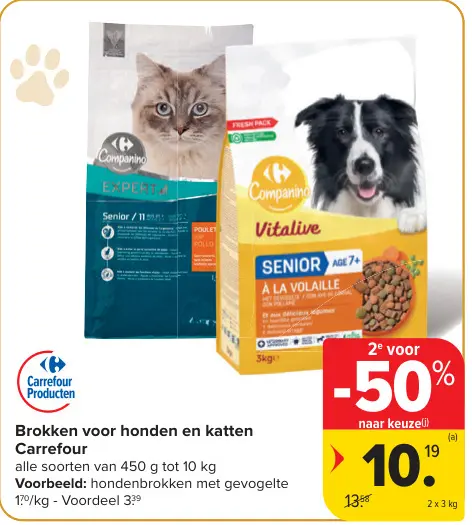 Promotie: Brokken voor honden en katten