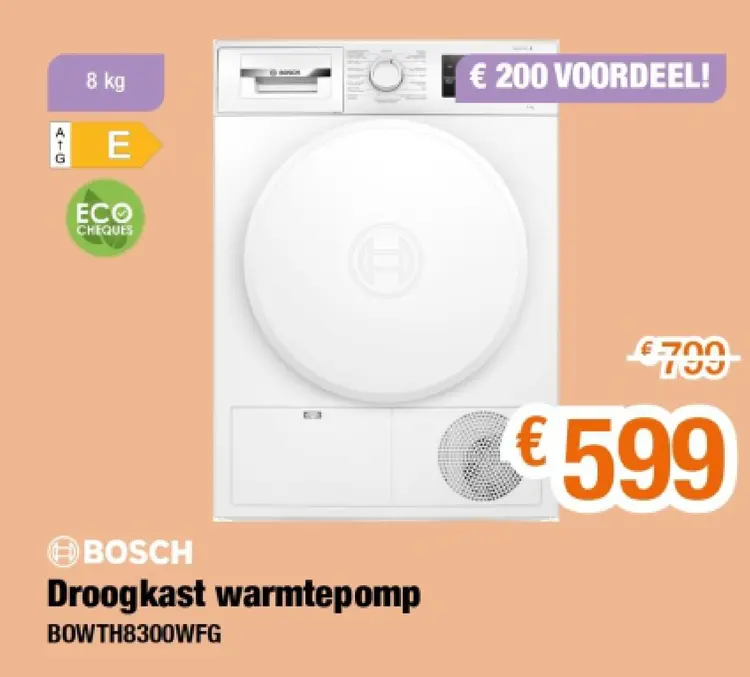 Promotie: Droogkast warmtepomp