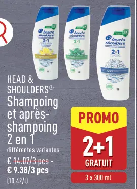 Offre: Shampoing et après-shampoing 2 en 1