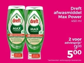 Aanbieding: afwasmiddel Max Power