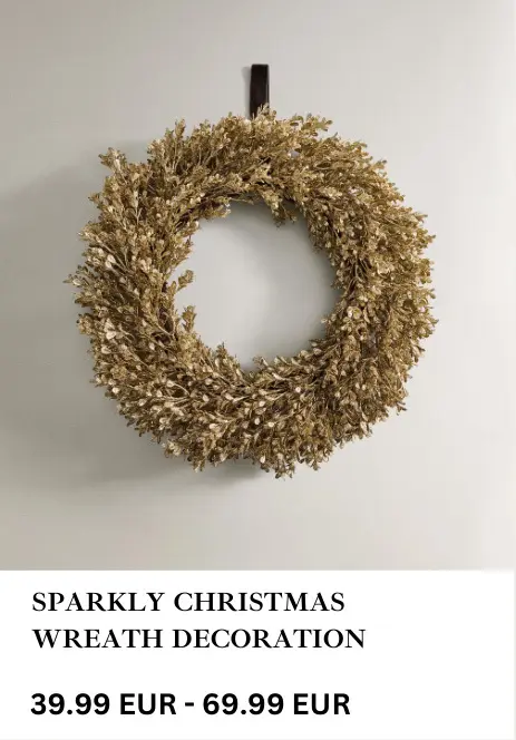 Aanbieding: Sparkly christmas wreath decoration