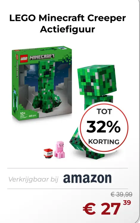 Aanbieding: Minecraft Creeper Actiefiguur