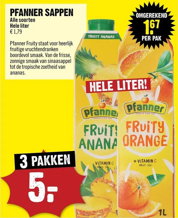 Aanbieding: Sappen