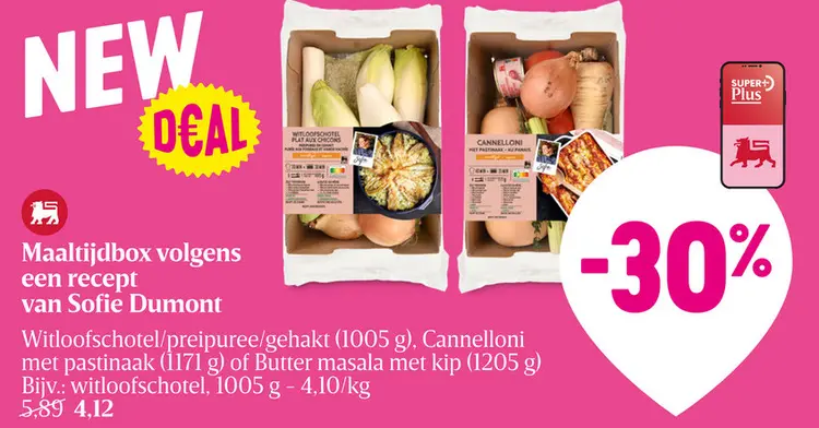 Promotie: Maaltijdbox volgens een recept van Sofie Dumo