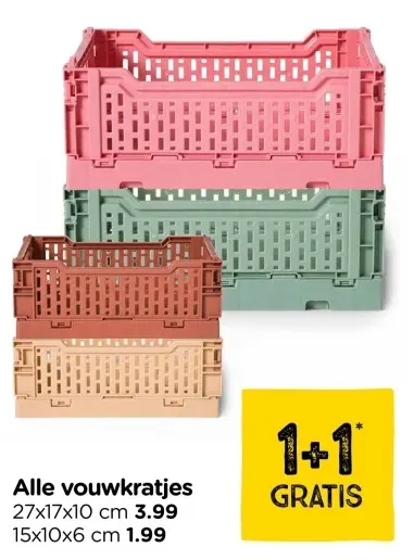 Aanbieding: Vouwkratjes