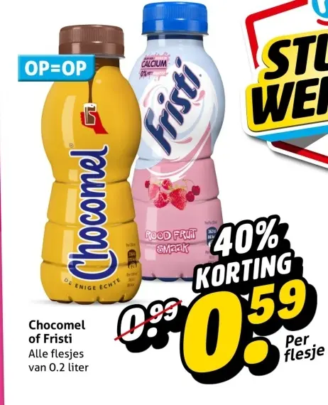 Aanbieding: Chocomel of Fristi