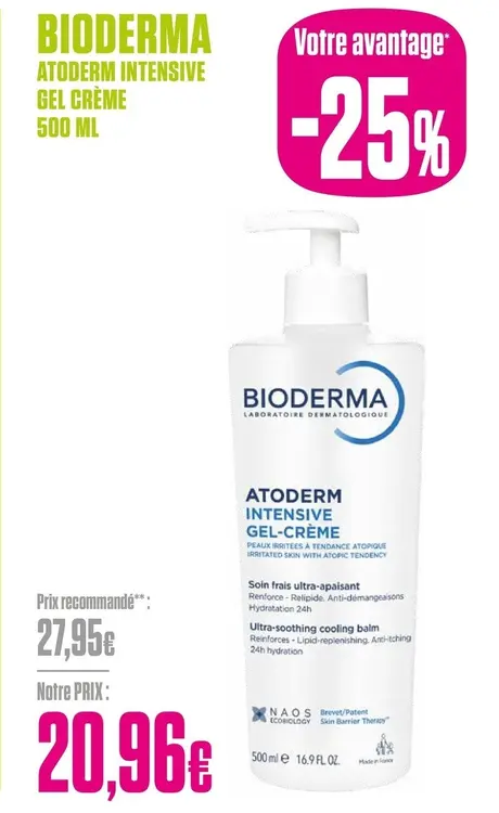 Offre: Atoderm intensive gel crème