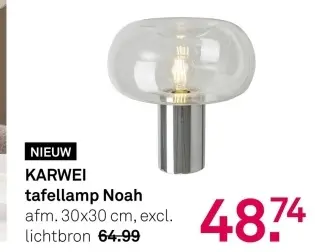 Aanbieding: tafellamp Noah