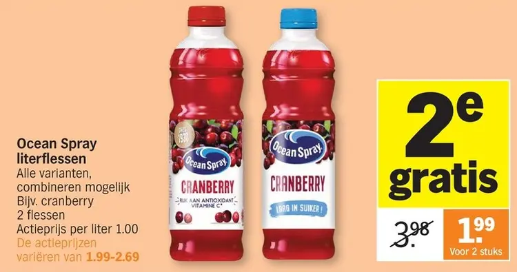 Promotie: Ocean Spray Literflessen