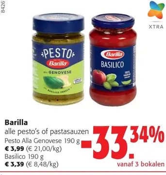 Aanbieding: alle pesto's of pastasauzen