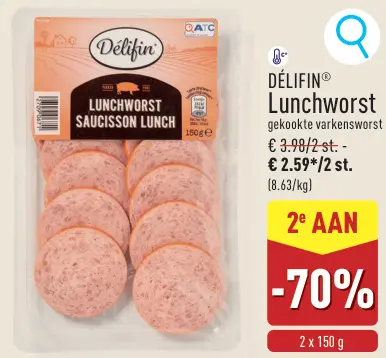 Promotie: Lunchworst