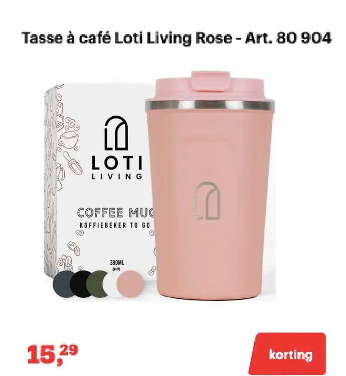 Offre: Tasse à café Loti Living Rose