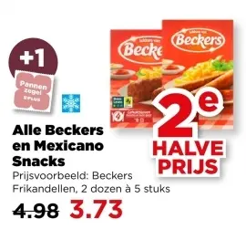 Aanbieding: Alle Beckers en Mexicano Snacks