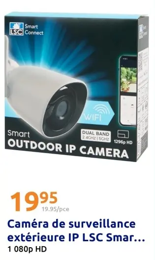 Offre: Caméra de surveillance extérieure IP LSC Smar