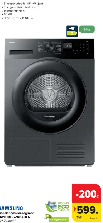 Promotie: Condensatiedroogkast