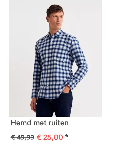 Promotie: Hemd met ruiten