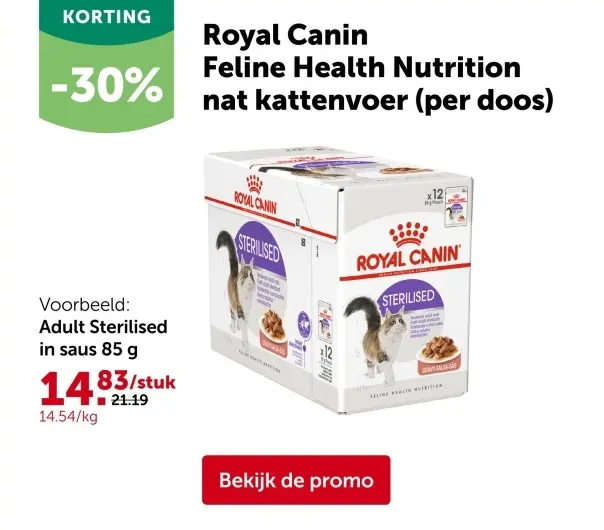 Promotie: Feline Health Nutrition nat kattenvoer