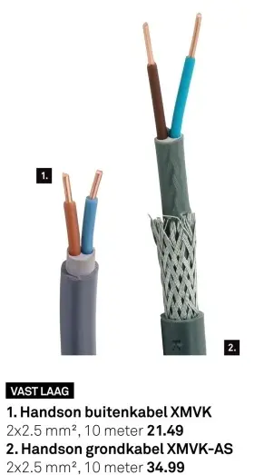 Aanbieding: Buitenkabel XMVK of grondkabel XMVK-AS