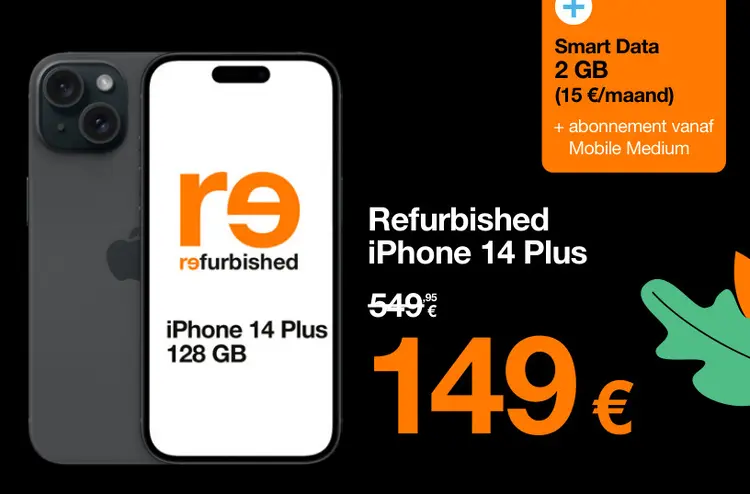 Promotie: Refurbished iPhone 14 Plus
