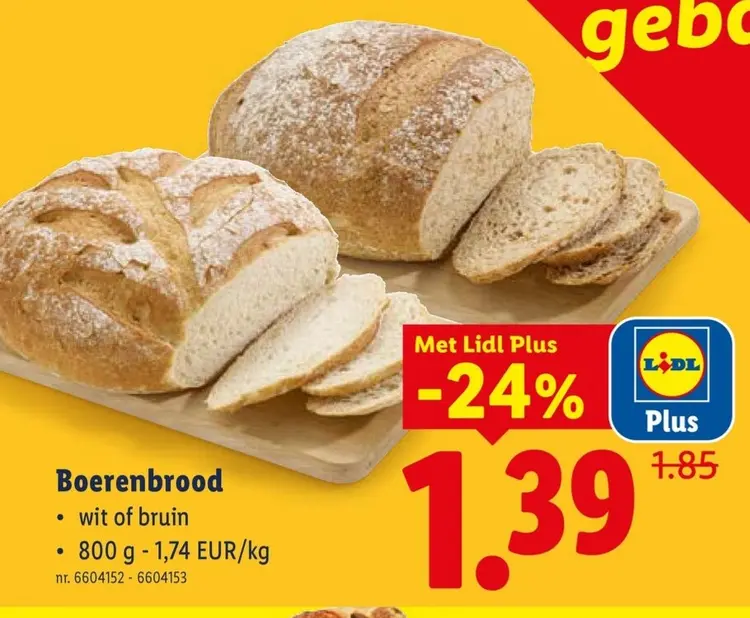 Promotie: Boerenbrood