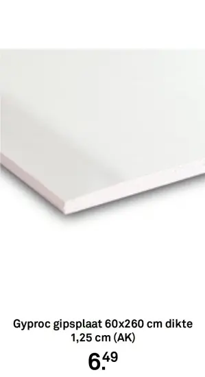 Aanbieding: Gyproc gipsplaat