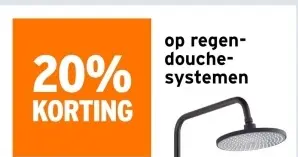 Aanbieding: regendouchesystemen