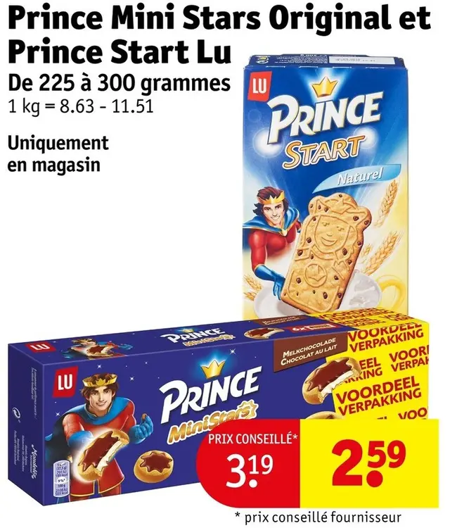 Offre: Prince Mini Stars Original et Prince Start