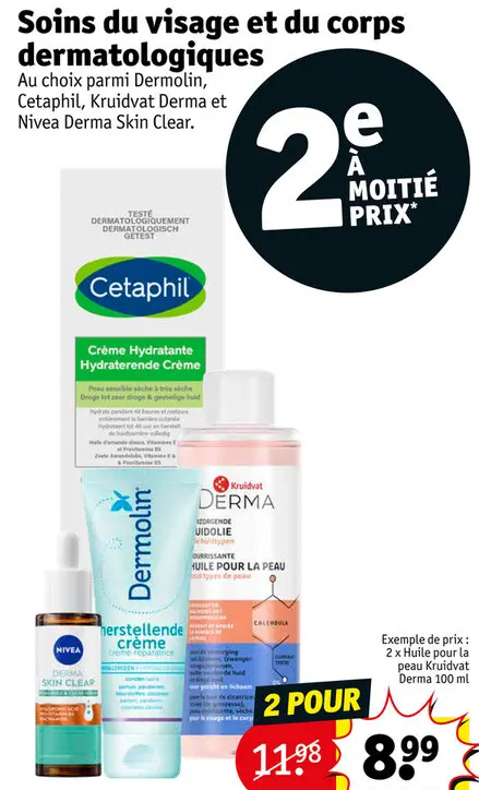 Offre: Soins du visage et du corps dermatologiques