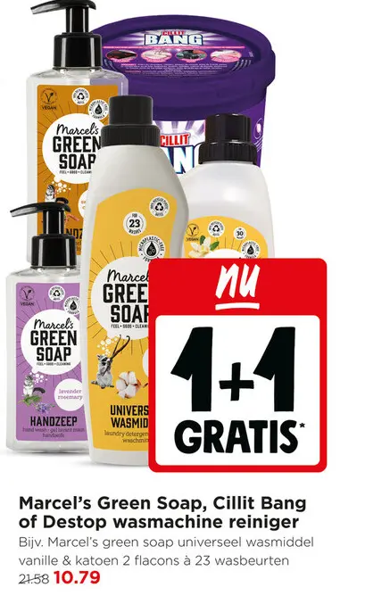Aanbieding: Marcel's Green Soap, Cillit Bang of Destop wa