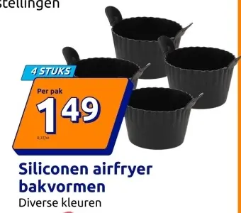 Aanbieding: Siliconen airfryer bakvormen