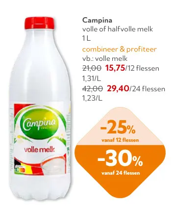 Promotie: volle of halfvolle melk
