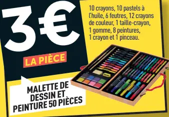 Offre: Malette de dessin et peinture
