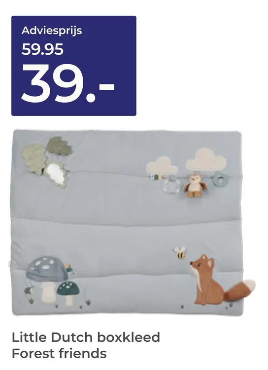 Aanbieding: Boxkleed Forest friends