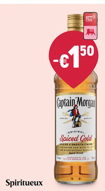Offre: Captain Morgan Spiced Gold