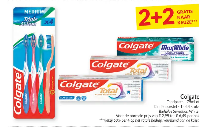 Promotie: Colgate Tandpasta of Tandenborstel