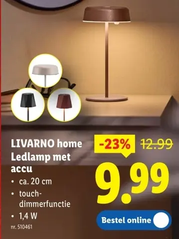 Promotie: Ledlamp met accu