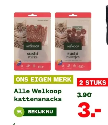 Aanbieding: Welkoop kattensnacks
