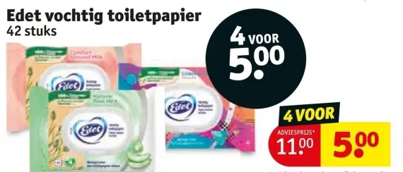 Aanbieding: Vochtig toiletpapier