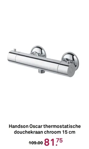Aanbieding: Oscar thermostatische douchekraan chroom