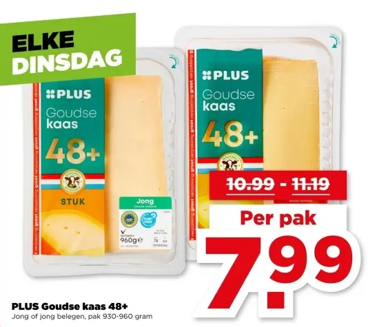 Aanbieding: Goudse kaas 48+