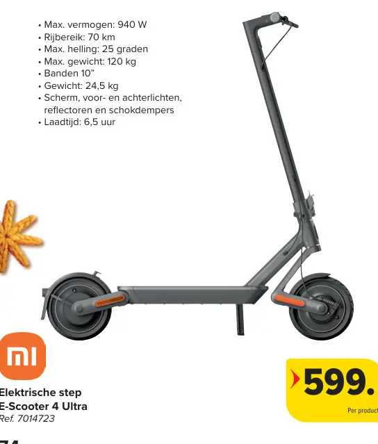 Aanbieding: Elektrische step E-Scooter 4 Ultra