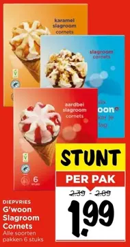 Aanbieding: G'woon Slagroom Cornets