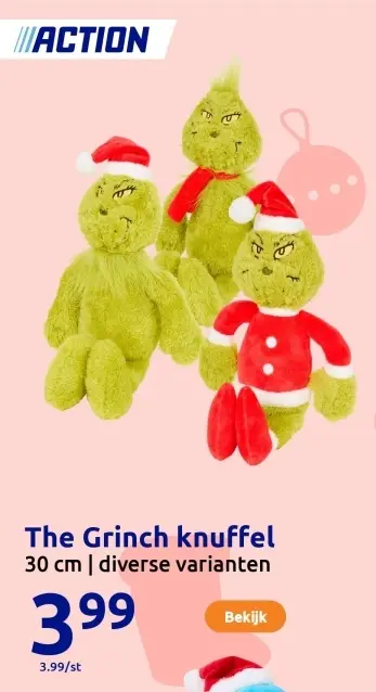 Aanbieding: The Grinch knuffel
