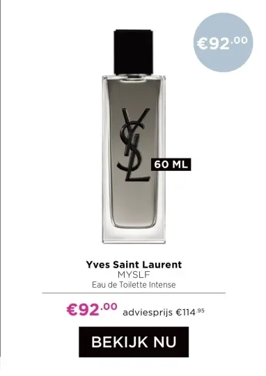 Aanbieding: MYSLF Eau de Toilette Intense