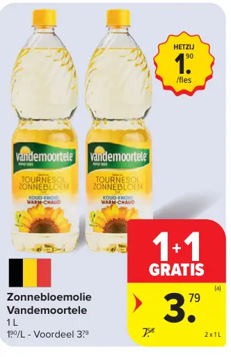 Promotie: Zonnebloemolie