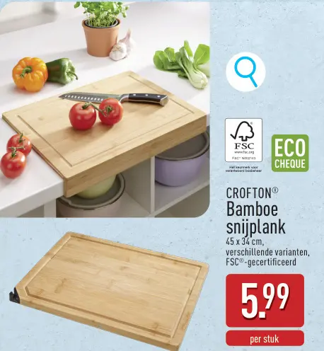 Promotie: Bamboe snijplank
