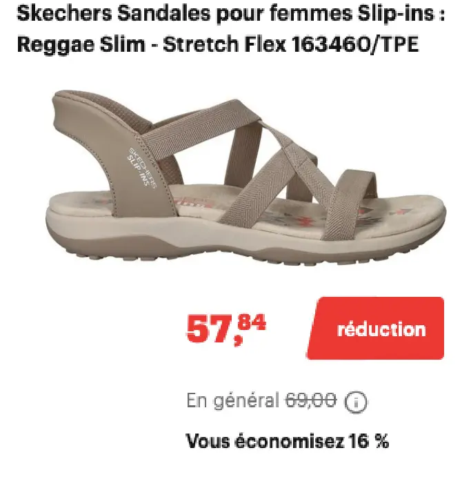 Offre: Sandales pour femmes Slip-ins : Reggae Slim